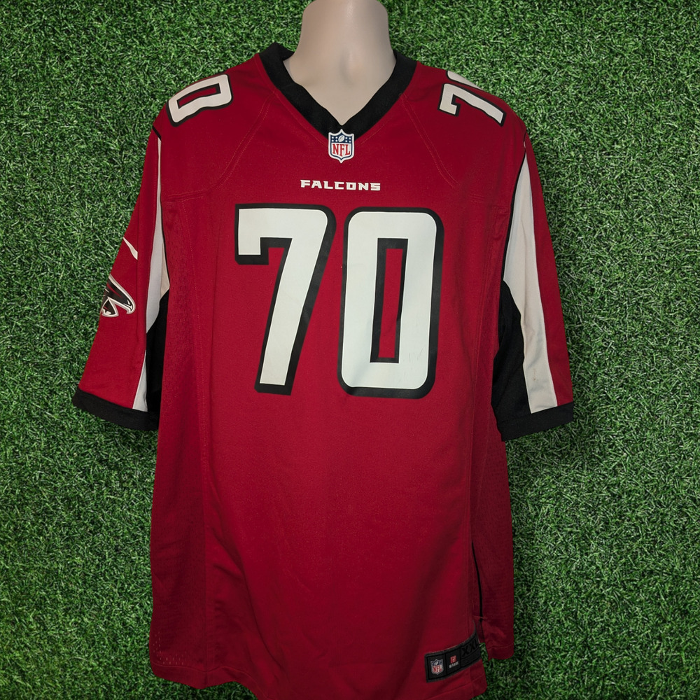 Authentic Nike NFL Atlanta Falcons Jersey - Jake Mathews #70 2XL